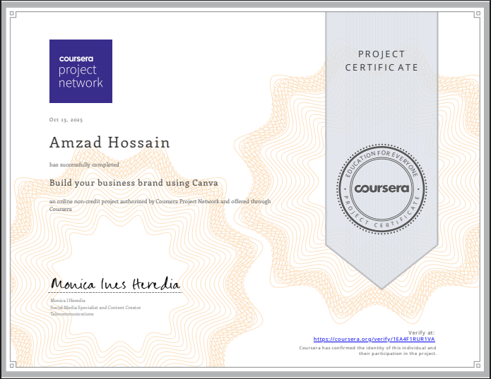 Build your business brand using Canva by Amzad Hossain